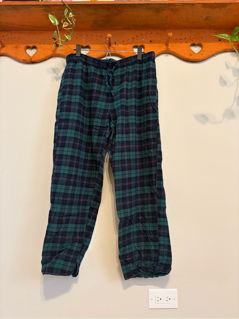 GAP Green and Navy Plaid Pants